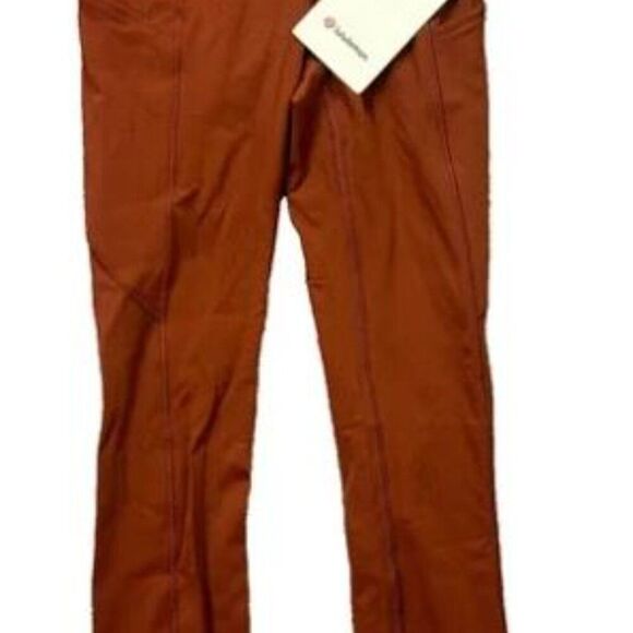 lululemon Fast and Free HR Crop 23" Dark Terracotta - Picture 4 of 4